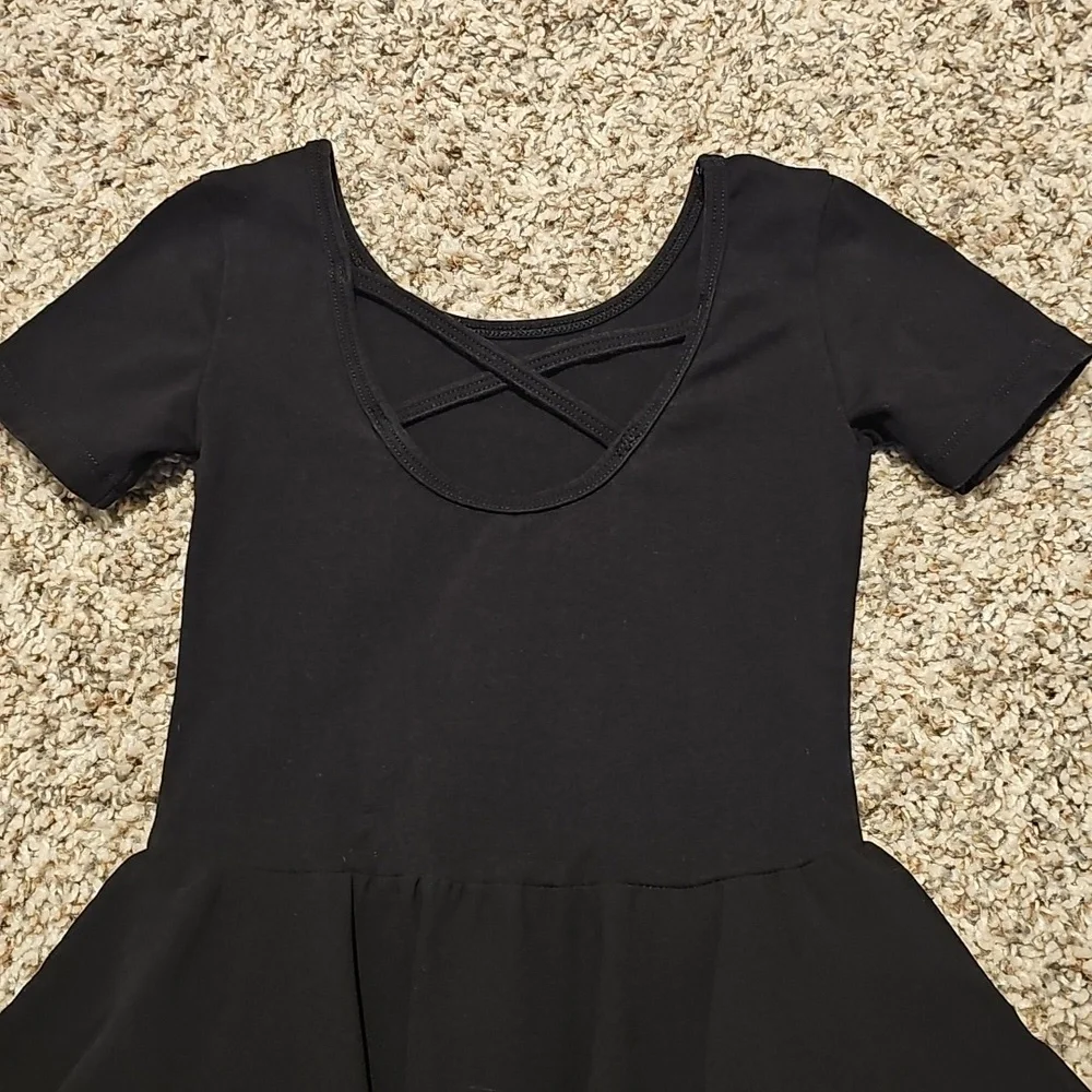 Girls Black Leotard Size 90